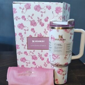Stanley Floral Travel Mug - Pink & White
